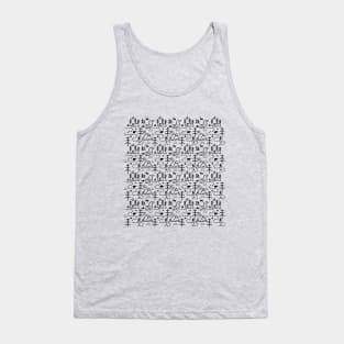 Camping Hiking Kayaking Mountains Minimalist Simple Map Icon Art Tank Top